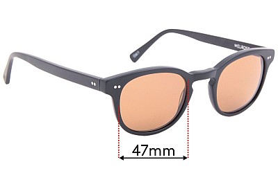 Rixx Melrose  Replacement Lenses 47mm wide 