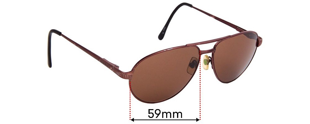 Sunglass Fix Replacement Lenses for Serengeti Drivers 5498C - 59mm Wide