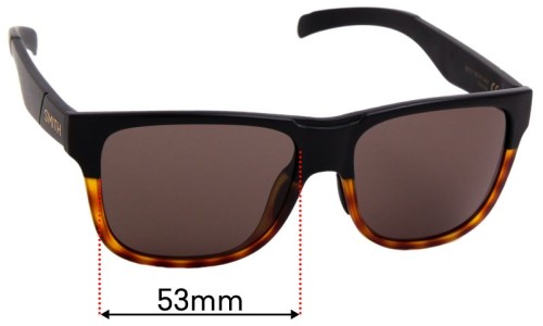Sunglass Fix Replacement Lenses for Smith Lowdown Slim 2 - 53mm Wide 