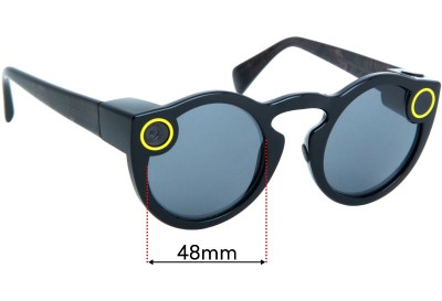 Snapchat Spectacles Replacement Lenses 48mm wide 