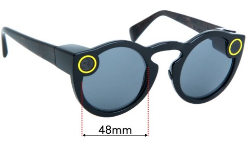Sunglass Fix Replacement Lenses for Snapchat Spectacles - 48mm Wide 