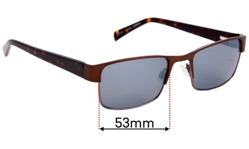 Sunglass Fix Lentes de Repuesto para Specsavers Conan - 53mm Wide 