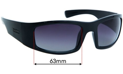 Spotters Coyote Plus Replacement Sunglass Lenses - 63mm Wide 
