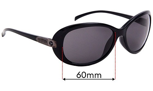 Sunglass Fix Replacement Lenses for Spotters Ebony - 60mm Wide 
