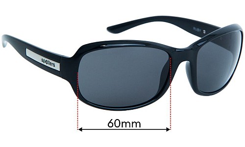 Sunglass Fix Replacement Lenses for Spotters Ruby - 60mm Wide Sunglass Fix Replacement Lenses for Spotters Ruby - 60mm Wide