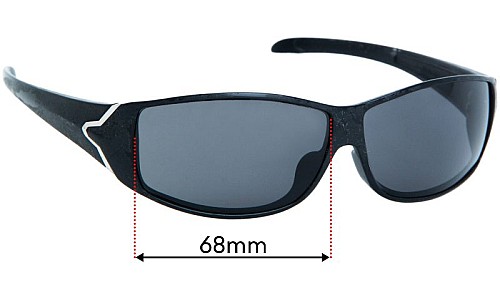 Sunglass Fix Replacement Lenses for Tag Heuer TH9204 - 68mm Wide 