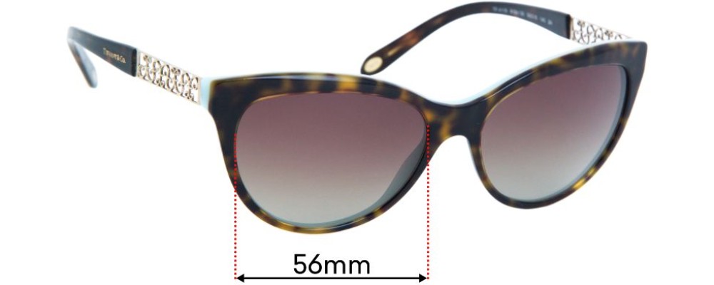 Sunglass Fix Replacement Lenses for Tiffany & Co TF 4119 - 56mm Wide