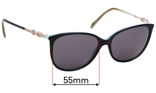Sunglass Fix Replacement Lenses for Tiffany & Co TF 2143-B - 55mm Wide 