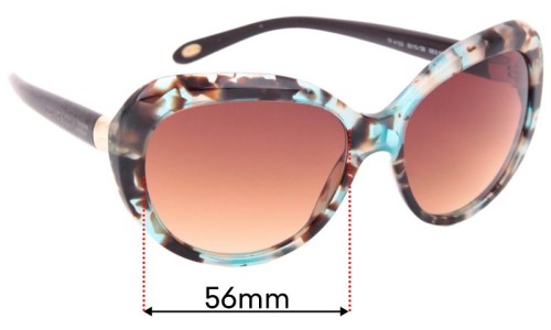 Sunglass Fix Replacement Lenses for Tiffany & Co TF 4122 - 56mm Wide 