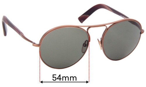 Sunglass Fix Replacement Lenses for Tom Ford Jessie TF449 - 54mm Wide 