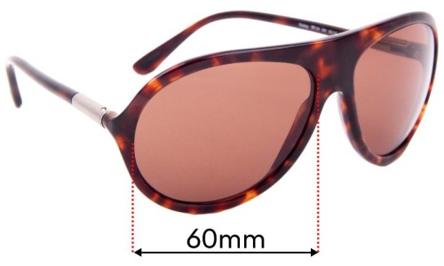 Tom Ford TF134 Replacement Lenses 60mm wide 
