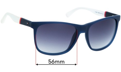 Sunglass Fix Replacement Lenses for Tommy Hilfiger TH 1281/S  - 56mm Wide 
