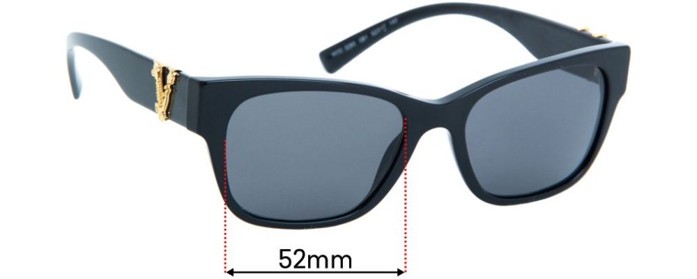 Sunglass Fix Replacement Lenses for Versace MOD 3283 - 52mm Wide