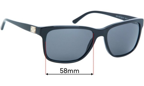 Sunglass Fix Replacement Lenses for Versace MOD 4249 - 58mm Wide 