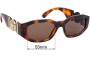 Sunglass Fix Replacement Lenses for Versace MOD 4361 - 53mm Wide 