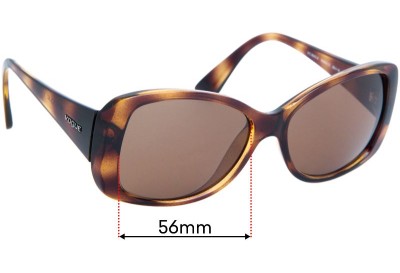 Vogue VO2843-S Replacement Lenses 56mm wide 