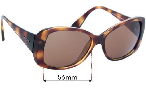 Sunglass Fix Replacement Lenses for Vogue VO2843-S - 56mm Wide 