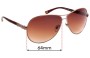 Sunglass Fix Replacement Lenses for Vogue VO3752-S - 64mm Wide 