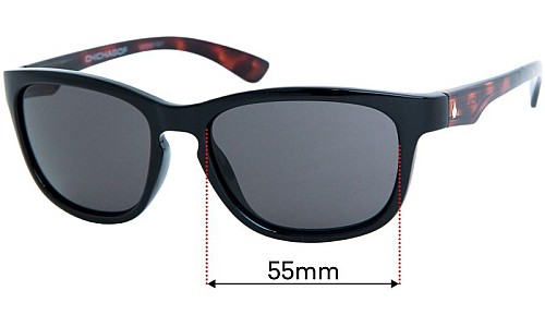 Sunglass Fix Replacement Lenses for Volcom Chichagof - 55mm Wide 