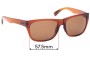 Sunglass Fix Verres de Remplacement pour Zeal Carson - 58mm Wide 