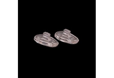 15mm Tear Shaped Push Fit Silicone Nose Pads - Side View 