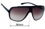 Sunglass Fix Replacement Lenses for Gatorz Akon  - 66mm Wide 