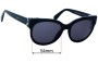 Sunglass Fix Replacement Lenses for Marc by Marc Jacobs MMJ 486/S - 54mm Wide 
