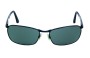 Ray Ban RB3534 Replacement Sunglass Lenses - 59mm wide Front View 