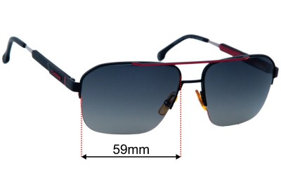 Carrera 8028/S Replacement Lenses 59mm wide 