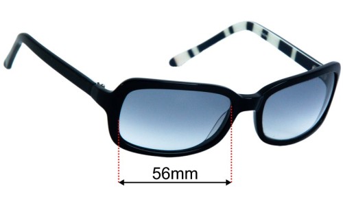 Kate Spade Rachel/8 Lentilles de Remplacement 56mm wide 