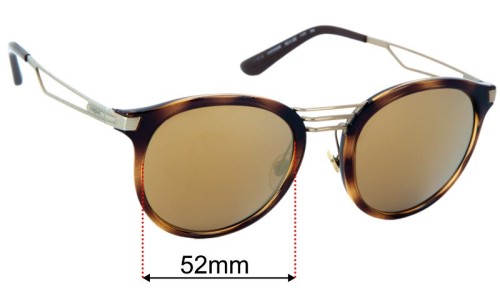Vogue VO5132-S Replacement Sunglass Lenses - 52mm wide 
