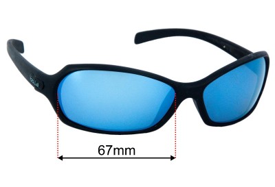 Bolle Hurricane  Replacement Lenses 67mm wide 