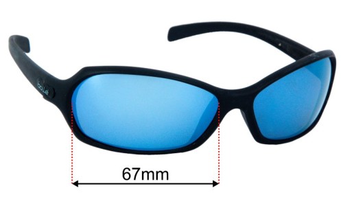 Bolle Hurricane Replacement Sunglass Lenses - 67mm wide 