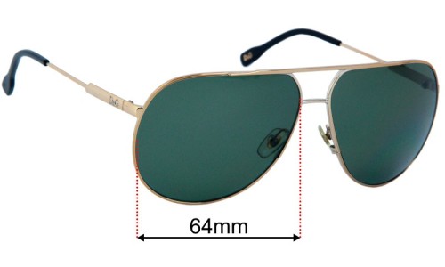 Dolce & Gabbana D&G6076 Replacement Sunglass Lenses - 64mm 