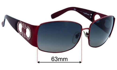 Salvatore Ferragamo 1155-B  Replacement Lenses 63mm wide 