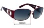 Sunglass Fix Replacement Lenses for Salvatore Ferragamo 1155-B - 63mm Wide 