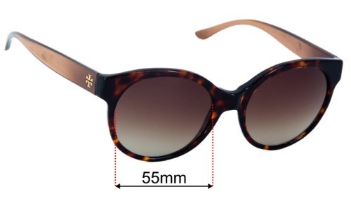 Tory Burch TY7123 Replacement Sunglass Lenses - 55mm wide 