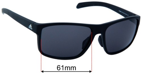 Adidas A423 Whipstart 61mm Replacement Lenses