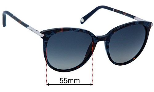 Balmain BL2135 Replacement Sunglasses Lenses 55mm Wide 