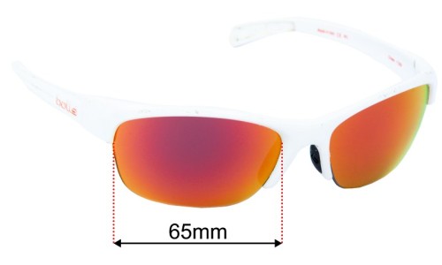 Bolle Chase 11359 Replacement Sunglass Lenses - 65mm Wide 