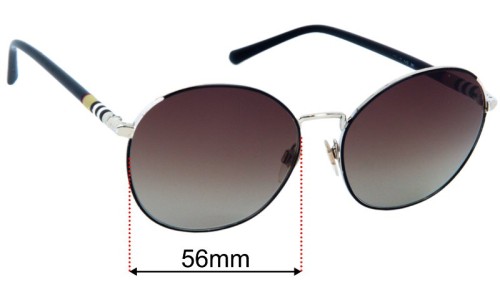 Burberry B 3094  Replacement Lenses 56mm wide 