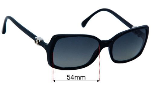 Chanel 5218 Replacement Sunglass Lenses - 54mm wide 