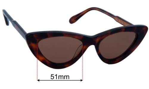 Chimi 006 Slow and Steady (wins the race) Replacement Sunglass Lenses 51mm 