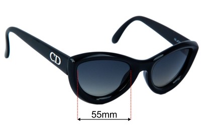 Christian Dior 2907 Replacement Lenses 55mm wide 