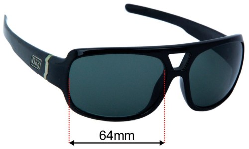 Dirty Dog Buick Replacement Sunglass Lenses - 64mm 