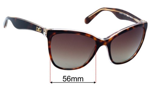 Dolce & Gabbana DG4193 Replacement Lenses 56mm wide 