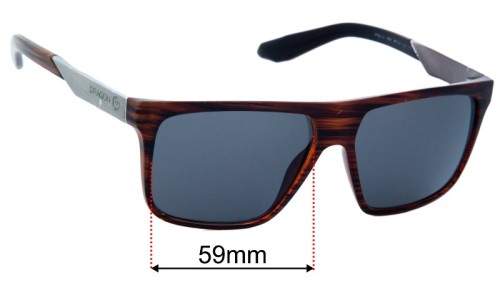 Dragon DR45037 Vinyl Sunglasses Replacement Lenses 59mm 