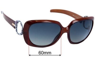 Emilio Pucci EP620S  Replacement Lenses 60mm wide 