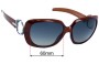 Sunglass Fix Replacement Lenses for Emilio Pucci EP608S - 60mm Wide 