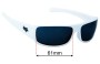 Sunglass Fix Replacement Lenses for Fox Racing The Matter - 61mm Wide 